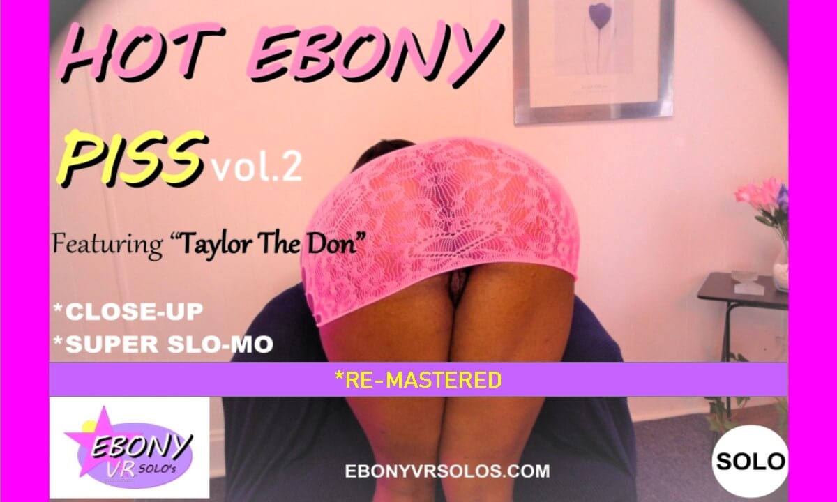 Taylor The Don performs a solo ebony fetish shower scene in remastered 90 FPS adult VR non POV footage.